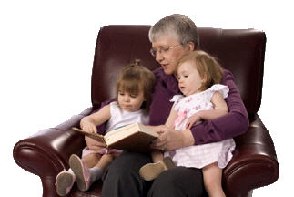 Millie with Grandchildren